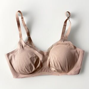 Honeylove Crossover Bra Nude Sand  XL Wire-Free‎ Supportive Everyday T Shirt $69